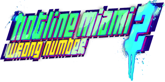 Hotline Miami 2: Wrong Number Logo (Official sites (game, Niklas Åkerblad))