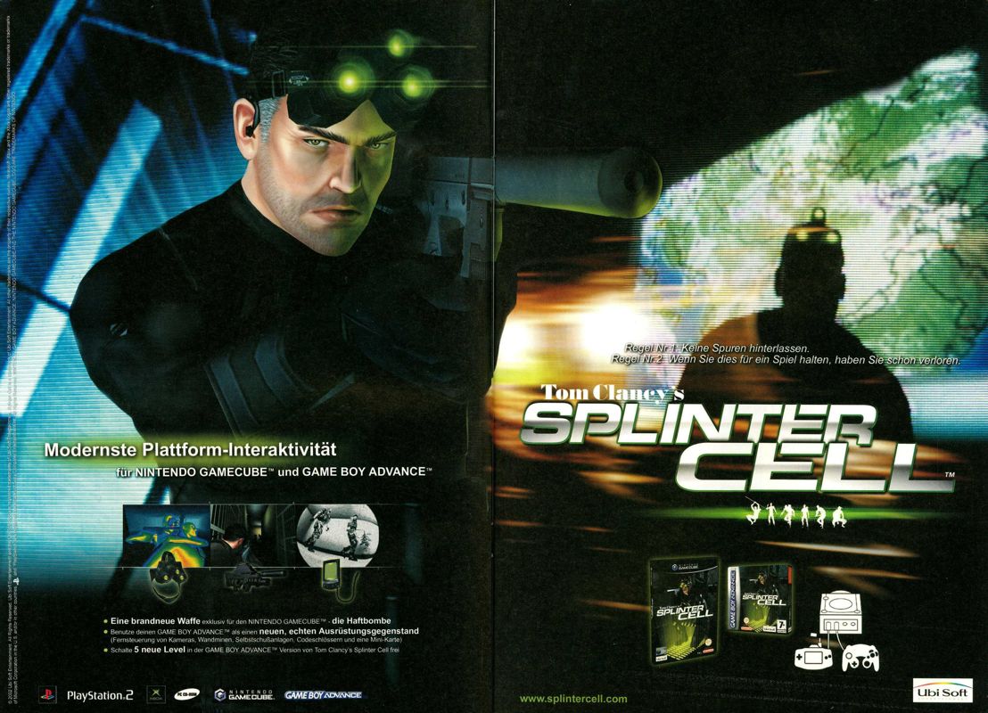 Tom Clancy's Splinter Cell Magazine Advertisement (Magazine Advertisements): big.N (Germany), Issue 06/2003