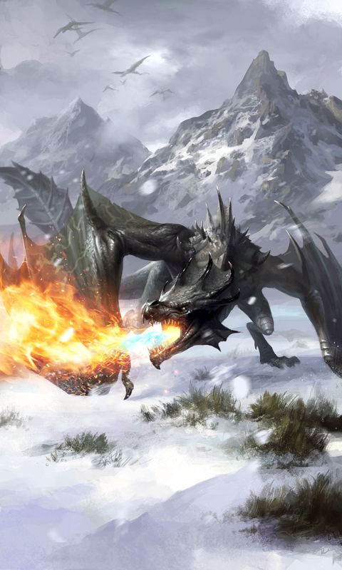 The Elder Scrolls: Legends - Heroes of Skyrim Concept Art (Artwork and Screenshots from The Elder Scrolls: Legends website): TESL_Blood_Dragon-rev2_art