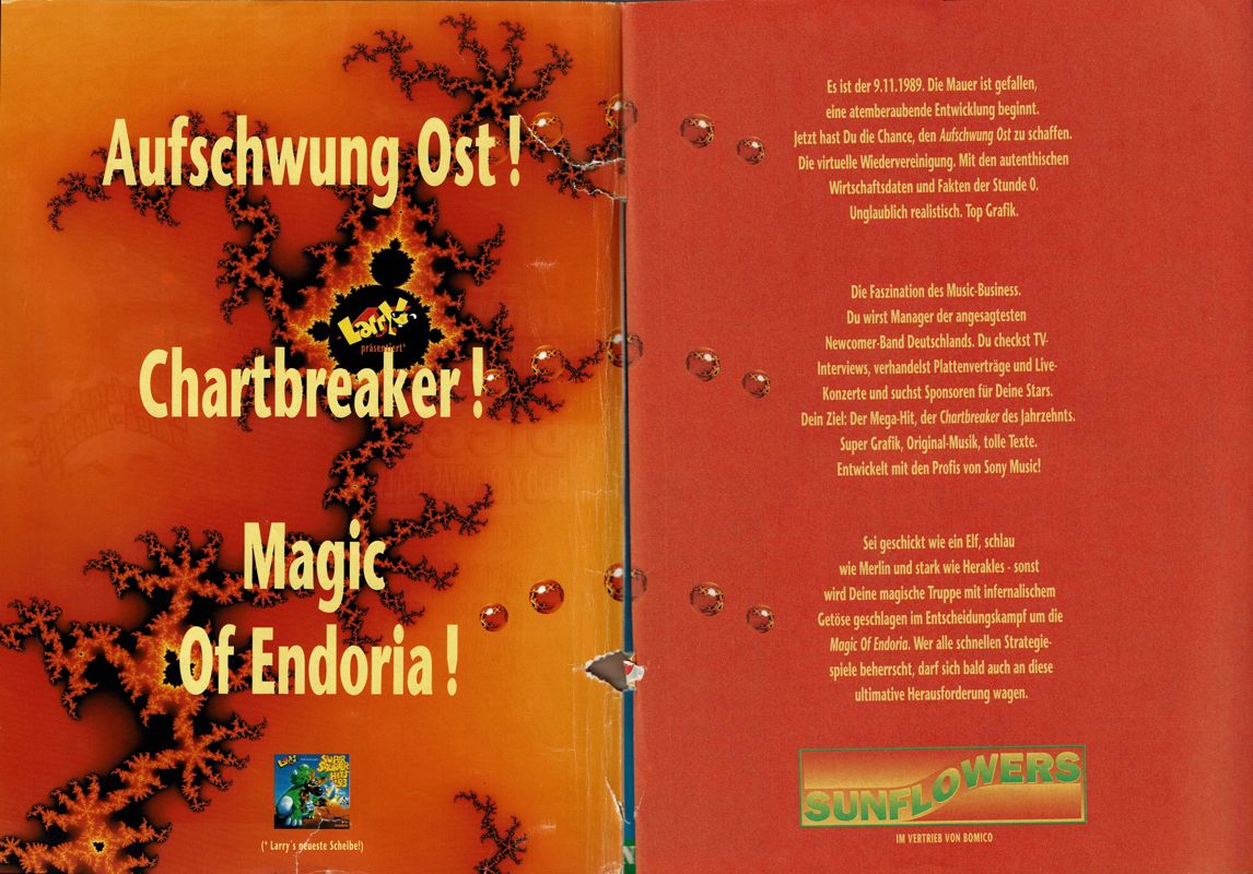Magic of Endoria Magazine Advertisement (Magazine Advertisements): Amiga Joker (Germany), Issue 12/1993