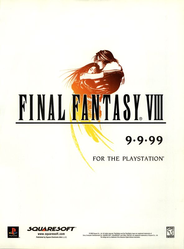 Final Fantasy VIII Magazine Advertisement (Magazine Advertisements): NextGen (U.S.) Issue #57 (September 1999)