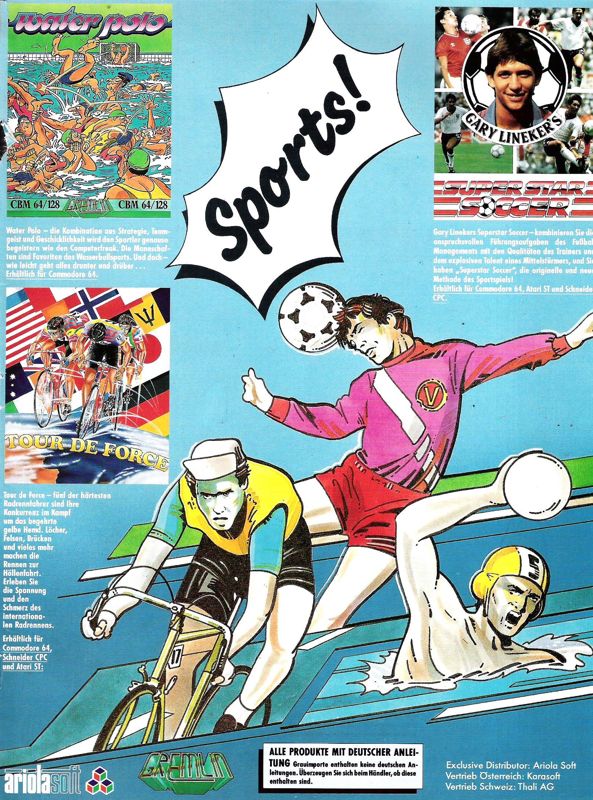 SuperStar Soccer Magazine Advertisement (Magazine Advertisements): ASM (Germany), Issue 01/1988