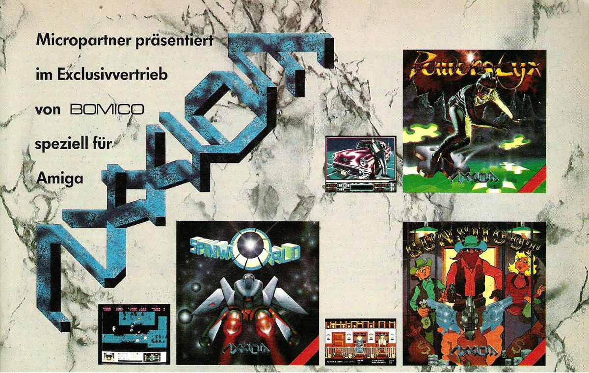 Powerstyx Magazine Advertisement (Magazine Advertisements): ASM (Germany), Issue 07/1988 (June/July 1988)