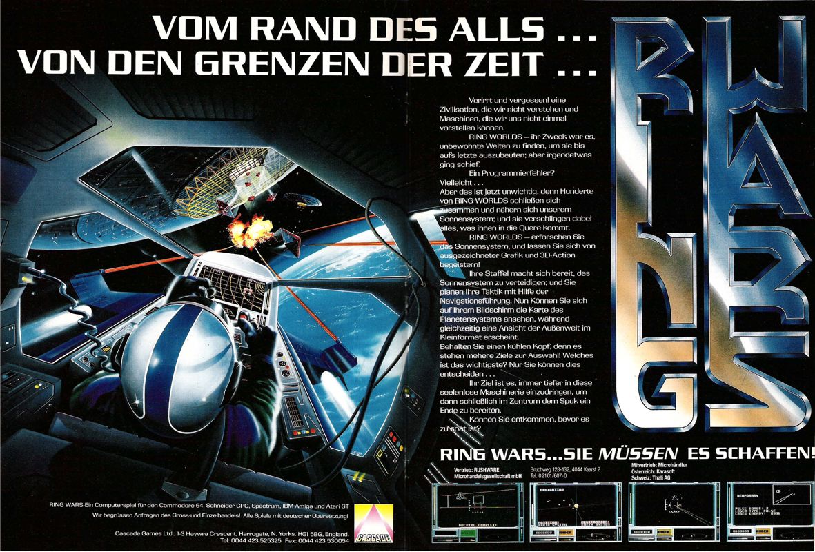 Ring Wars Magazine Advertisement (Magazine Advertisements): ASM (Germany), Issue 04/1988