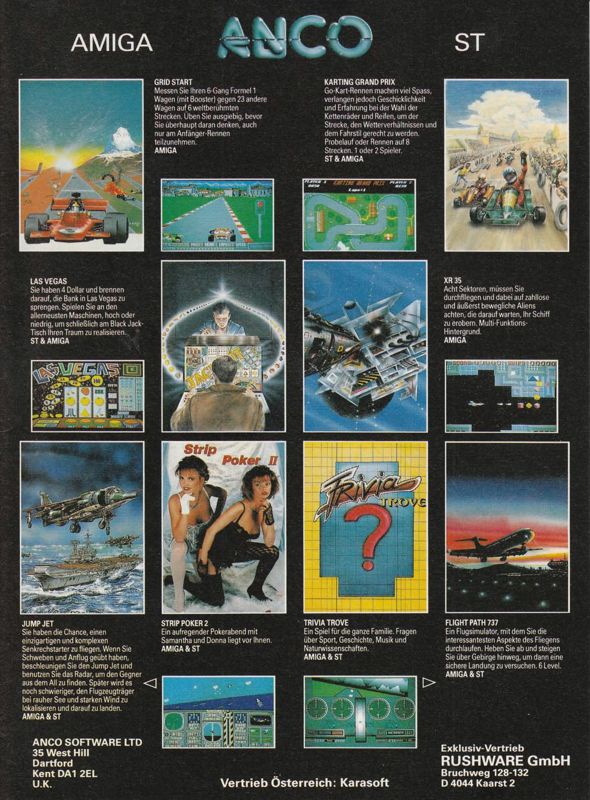 Las Vegas Magazine Advertisement (Magazine Advertisements): ASM (Germany), Issue 03/1988