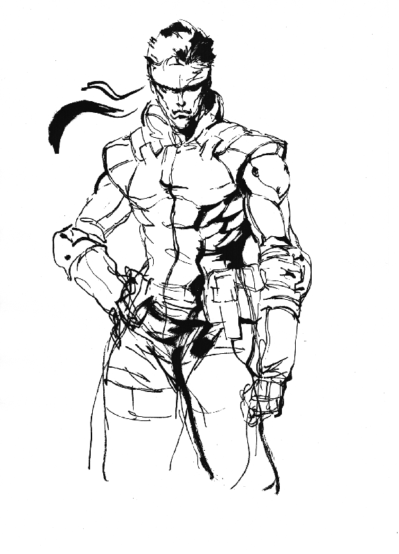 Metal Gear Solid Solid Snake Drawing Fan art, metal gear, pencil, fictional  Character, vehicle png | PNGWing