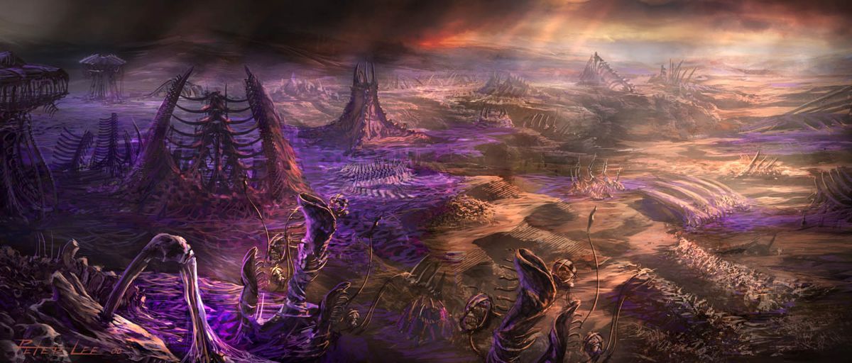 StarCraft II: Wings of Liberty Concept Art (Battle.net (2016)): Zerg - Environment - Braken