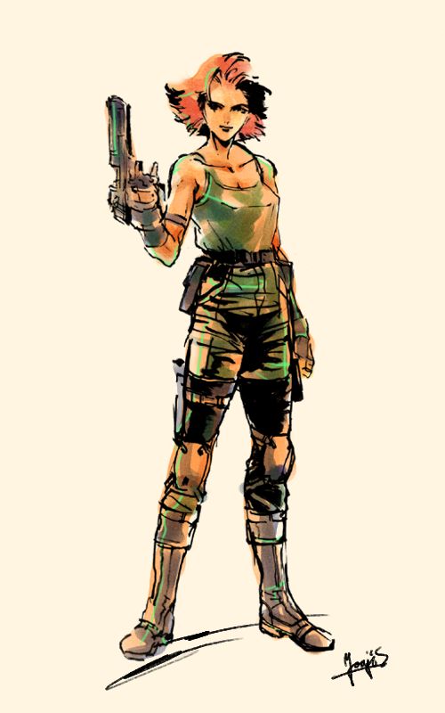 Metal Gear Solid Concept Art (Metal Gear Solid Artwork Vol. 2: Liquid Snake): Meryl (Body)