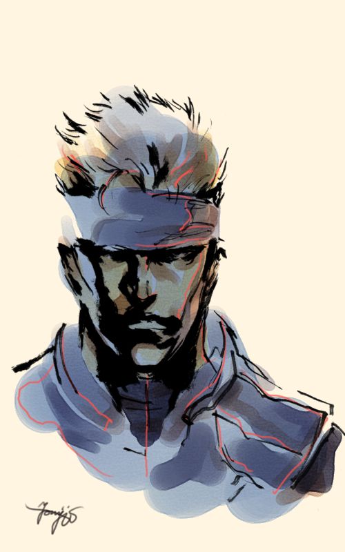 Metal Gear Solid Concept Art (Metal Gear Solid Artwork Vol. 2: Liquid Snake): Solid Snake