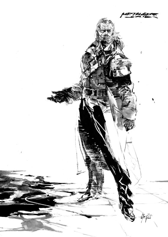 Metal Gear Solid Concept Art (Metal Gear Solid Artwork Vol. 2: Liquid Snake): Revolver Ocelot postcard