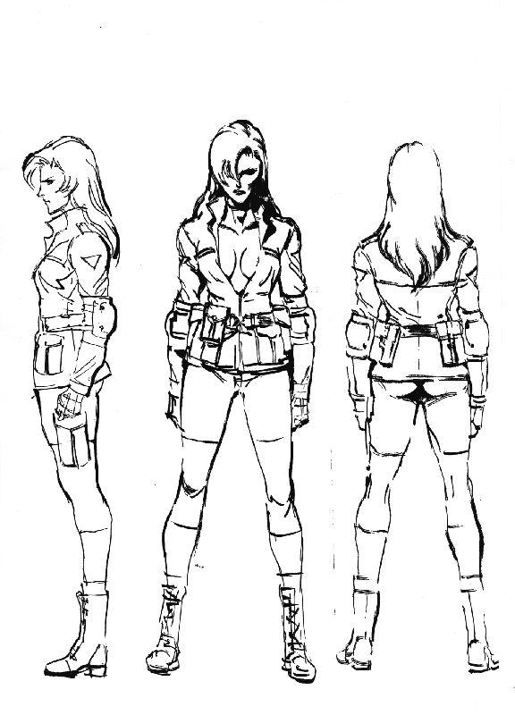 Metal Gear Solid Concept Art (Metal Gear Solid Artwork Vol. 2: Liquid Snake): Sniper Wolf