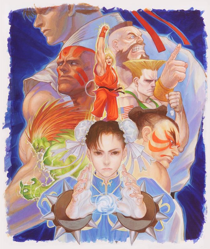Capcom Classics Collection Concept Art ((Street Fighter II) Official Press Kit - Screenshots, Character Art and Logo)