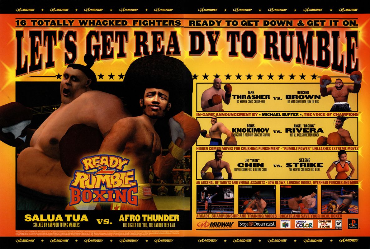 Ready 2 Rumble Boxing Magazine Advertisement (Magazine Advertisements): NextGen (U.S.) Issue #57 (September 1999)