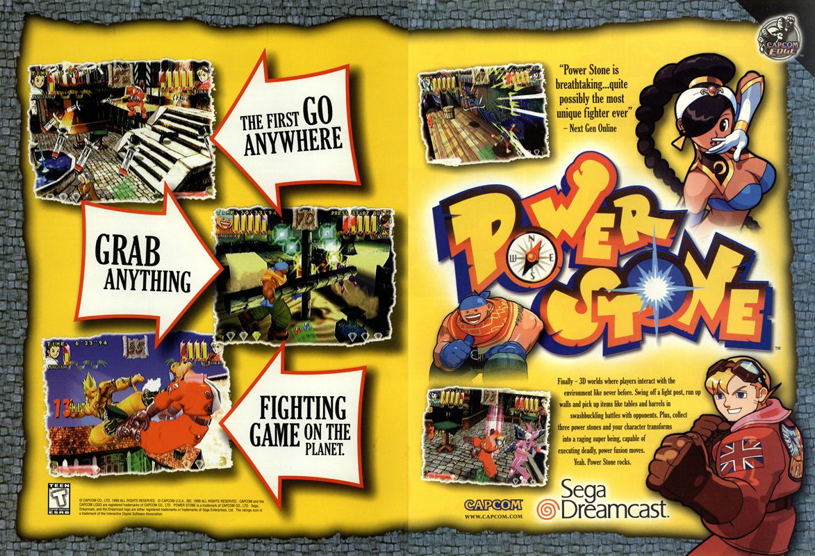 Power Stone Magazine Advertisement (Magazine Advertisements): NextGen (U.S.) Issue #57 (September 1999)