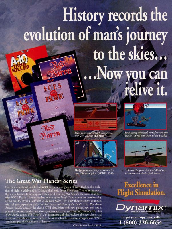 Aces of the Pacific Magazine Advertisement (Magazine Advertisements): Computer Gaming World (US), Number 100 (November 1992)