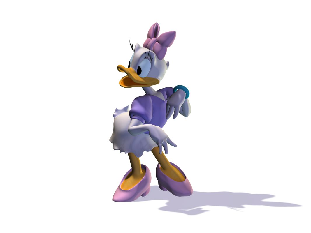 Disney's Donald Duck: Goin' Quackers Render (Disney's Donald Duck: "Qu@ck Att@ck"?*! Press Kit): Daisy (textured)