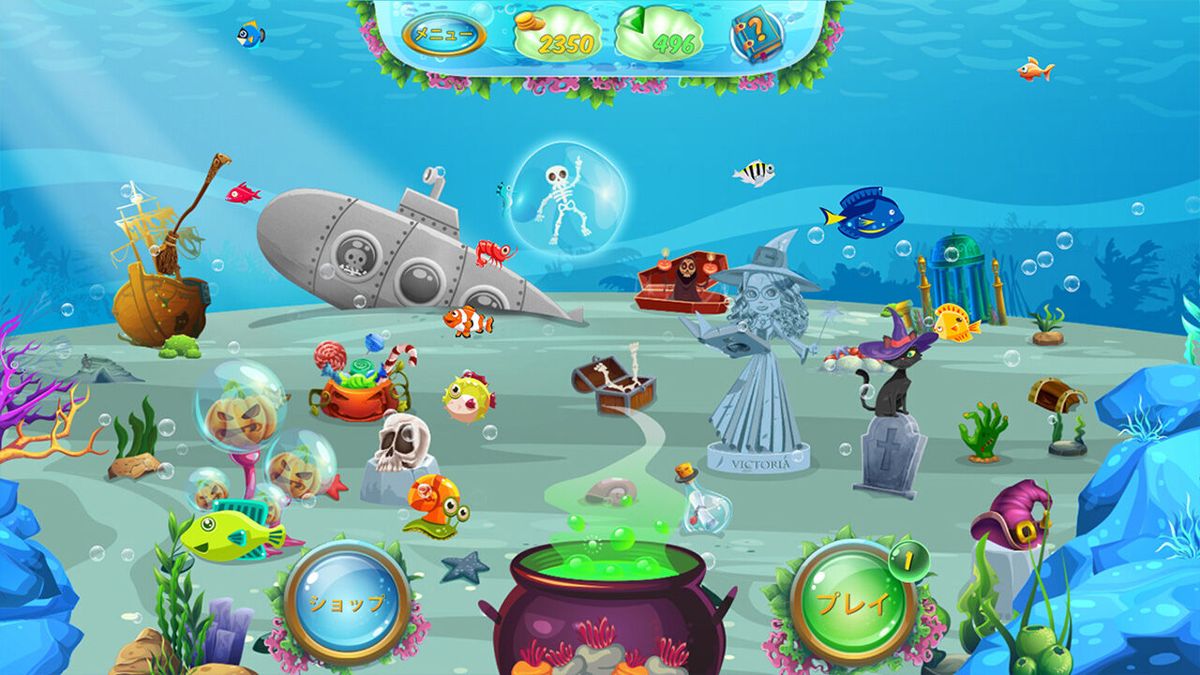 FishWitch Halloween Screenshot (Nintendo.co.jp)