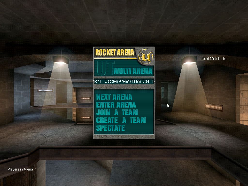 Unreal Tournament: Game of the Year Edition Screenshot (Infogrames Winter Line-Up August 2000): rocket-arena5