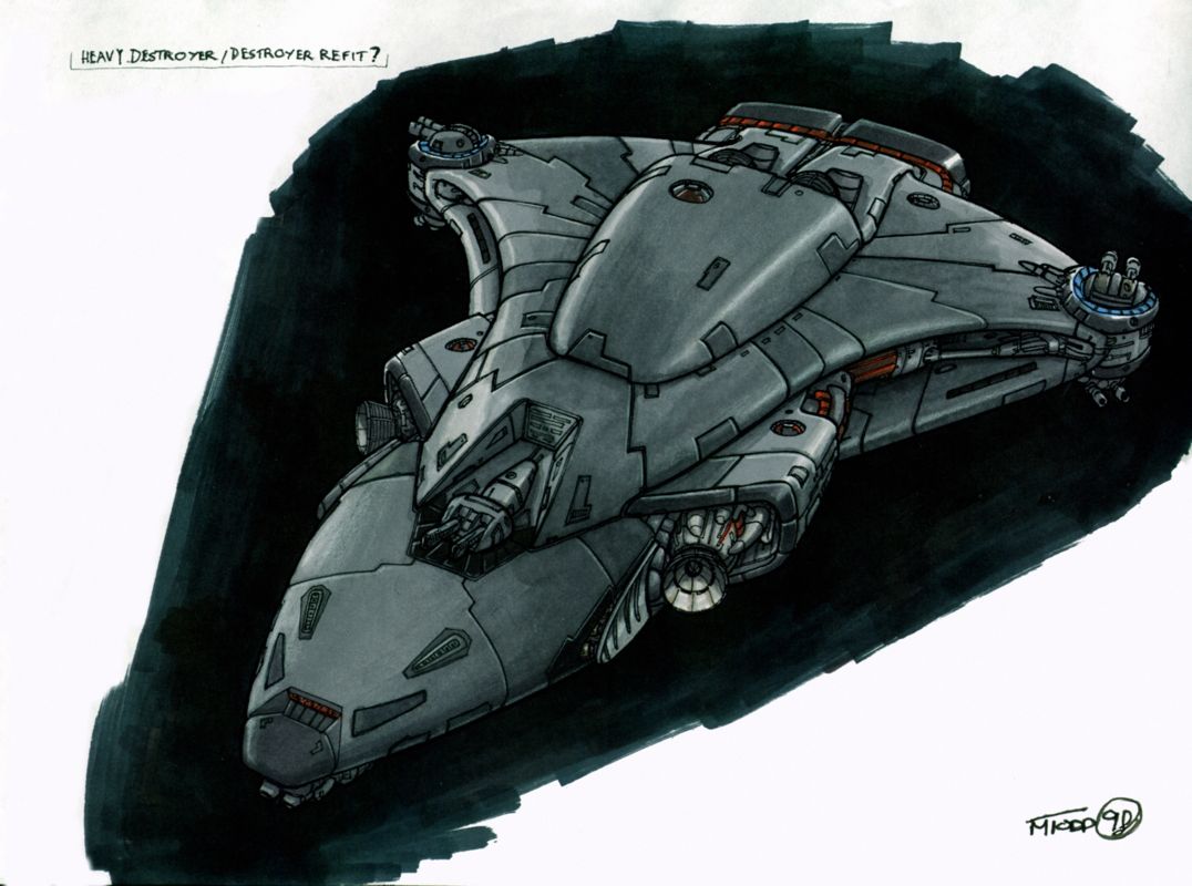 Independence War 2: Edge Of Chaos Concept Art (Infogrames Winter Line-Up August 2000): Black Destroyer