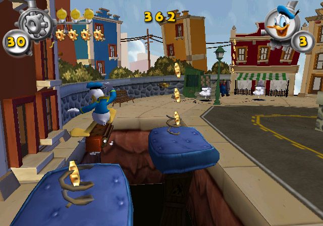 Disney's Donald Duck: Goin' Quackers Screenshot (Disney's Donald Duck: "Qu@ck Att@ck"?*! Press Kit): Duckburg (PS2)