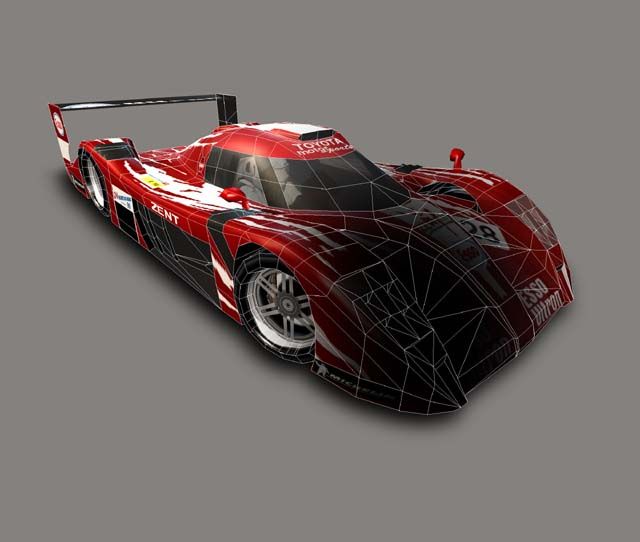 Le Mans 24 Hours Render (Infogrames Winter Line-Up August 2000): Toyota (wire-frame)