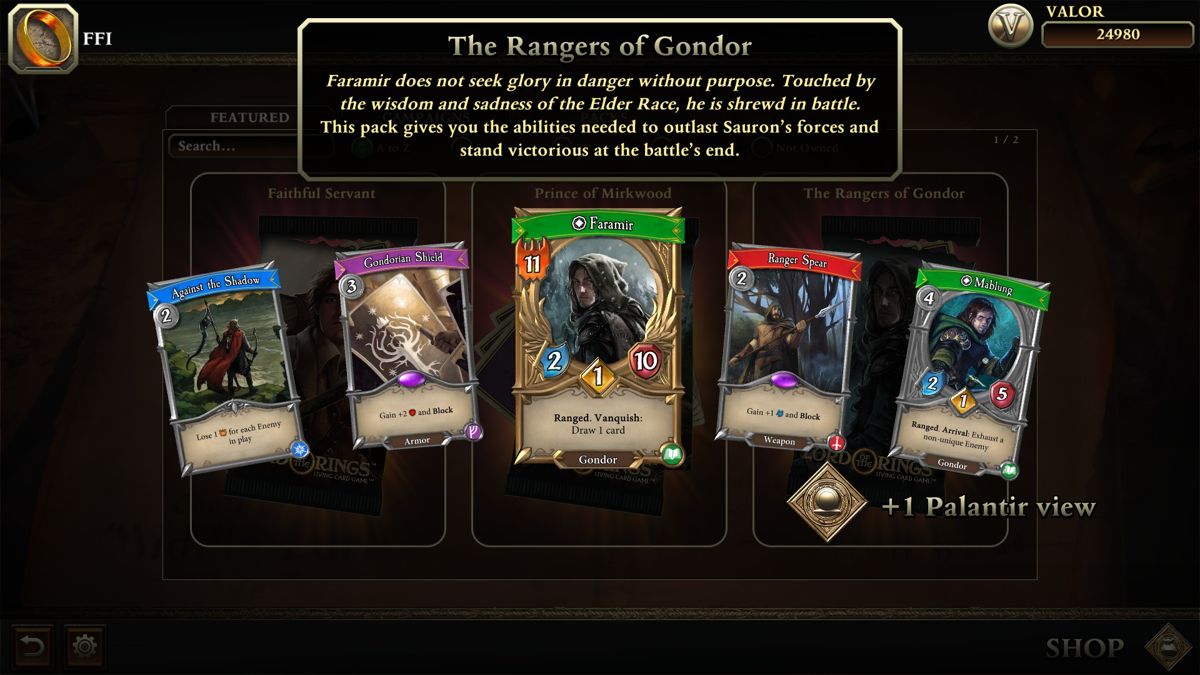 The Lord of the Rings: Adventure Card Game Screenshot (Steam)