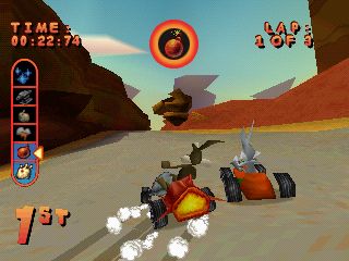 Looney Tunes Racing Screenshot (Infogrames Winter Line-Up August 2000): Desert Dash