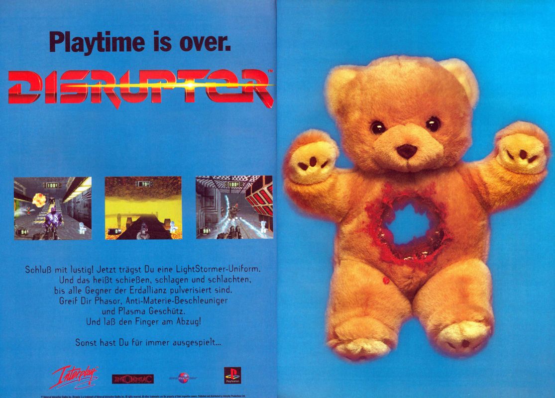 Disruptor Magazine Advertisement (Magazine Advertisements): Mega Fun (Germany), Issue 12/1996