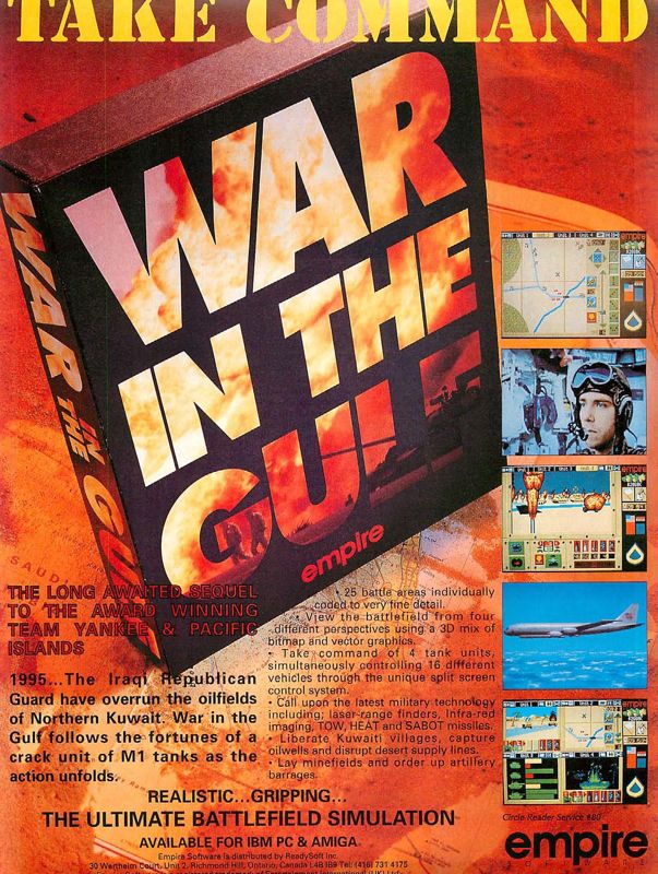 War in the Gulf Magazine Advertisement (Magazine Advertisements): Computer Gaming World (US), Number 107 (June 1993)