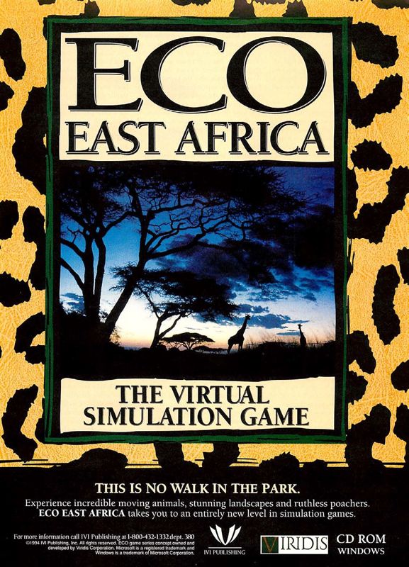 Eco East Africa Magazine Advertisement (Magazine Advertisements): Computer Gaming World (US), Issue 126 (January 1995)