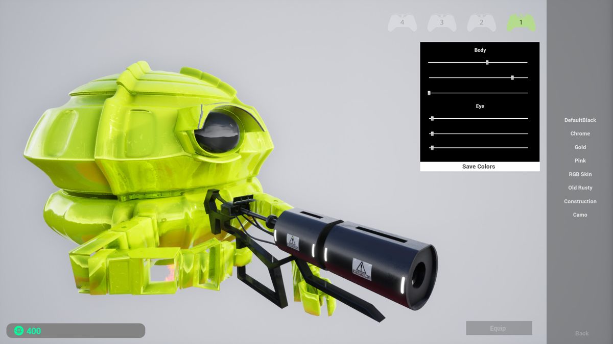 Shooter Ball: Robotbot RGB Skin Screenshot (Steam)