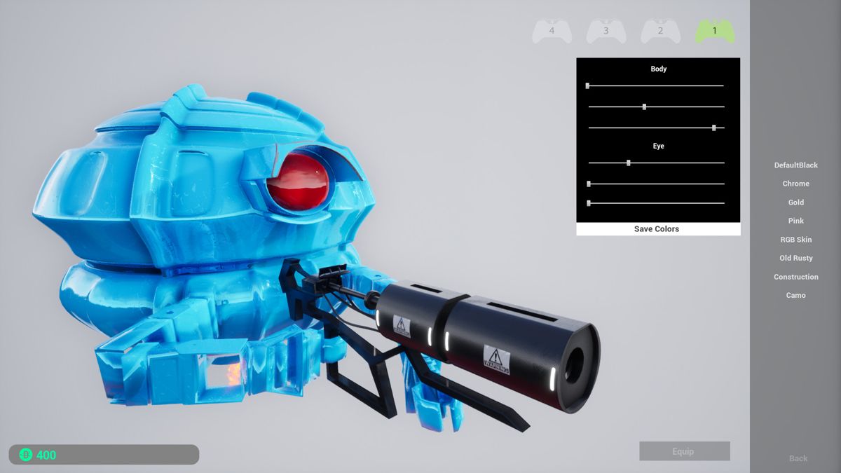 Shooter Ball: Robotbot RGB Skin Screenshot (Steam)