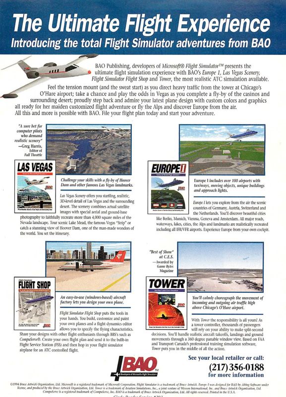 Tower Magazine Advertisement (Magazine Advertisements): Computer Gaming World (US), Issue 126 (January 1995)
