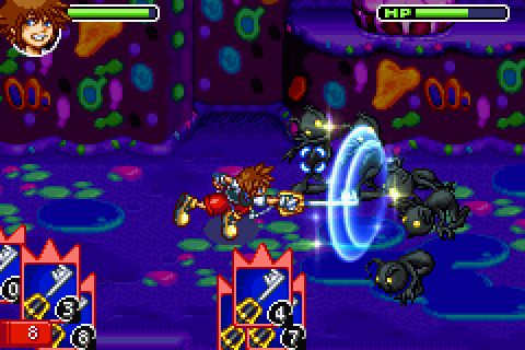 Kingdom Hearts: Chain of Memories Screenshot (Square Enix E3 2004 Media CD): Battle - Monstro