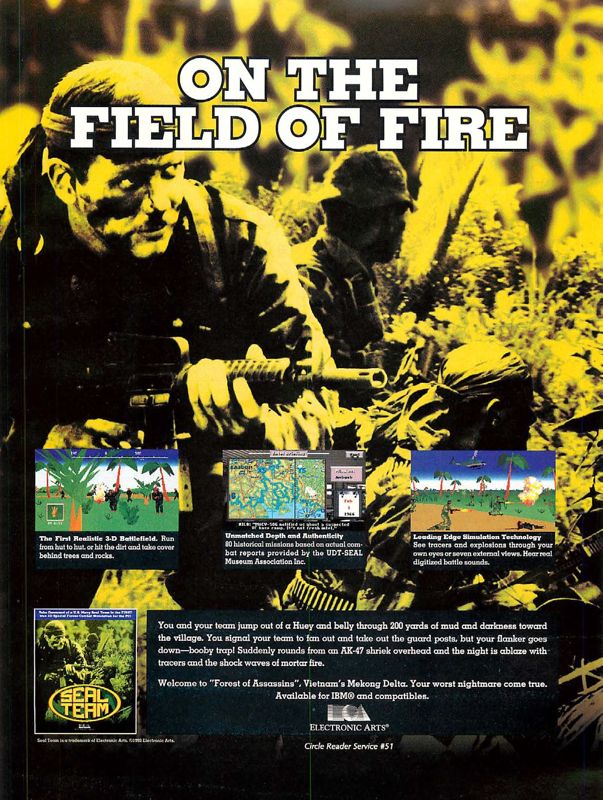 SEAL Team Magazine Advertisement (Magazine Advertisements): Computer Gaming World (US), Number 110 (September 1993)