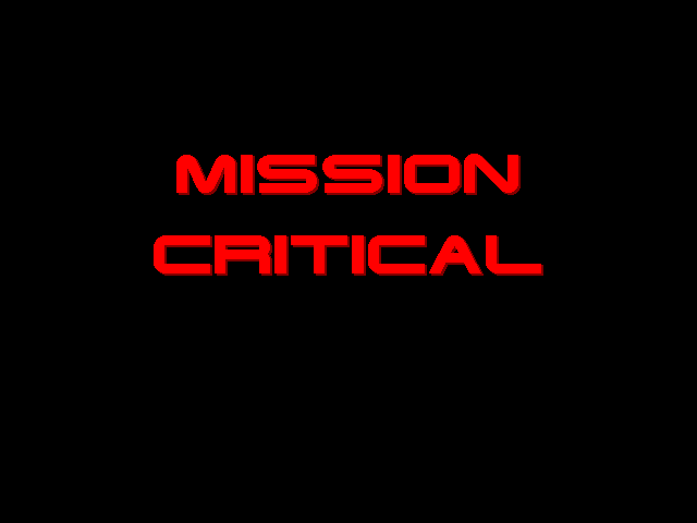 Mission Critical Screenshot (Preview version, 1994)