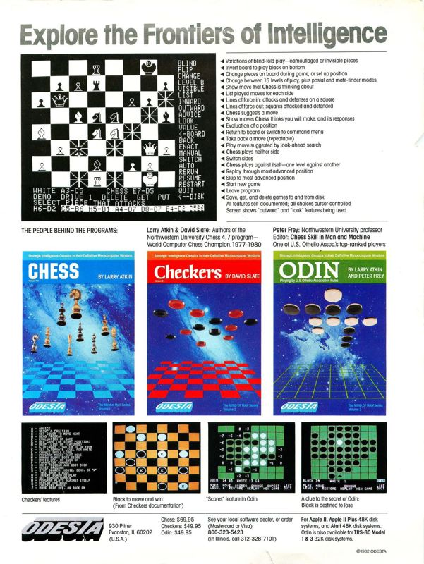 Odin Magazine Advertisement (Magazine Advertisements): SoftSide (United States) Issue 35 (November 1982)
