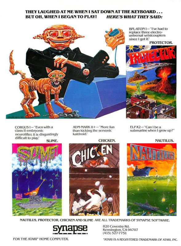 Chicken Magazine Advertisement (Magazine Advertisements): SoftSide (United States) Issue 31 (July 1982)