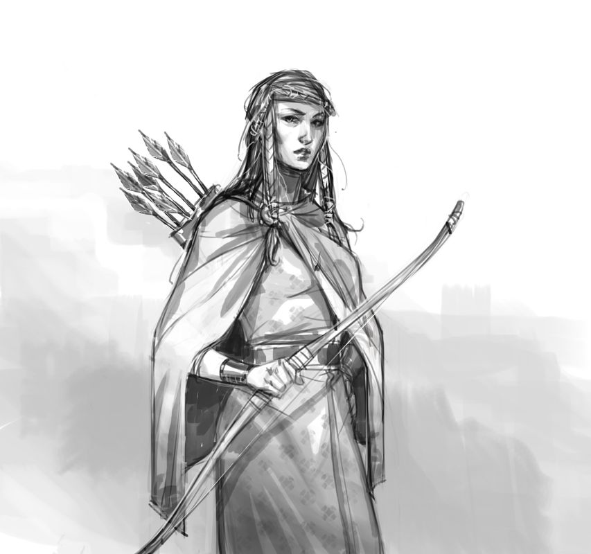 The Banner Saga Concept Art (Official gamepedia > Concept Art): Archer