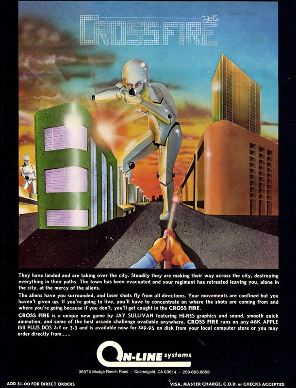 Crossfire Magazine Advertisement (Magazine Advertisements): Softline (United States) Volume 1 Number 2 (November 1981)