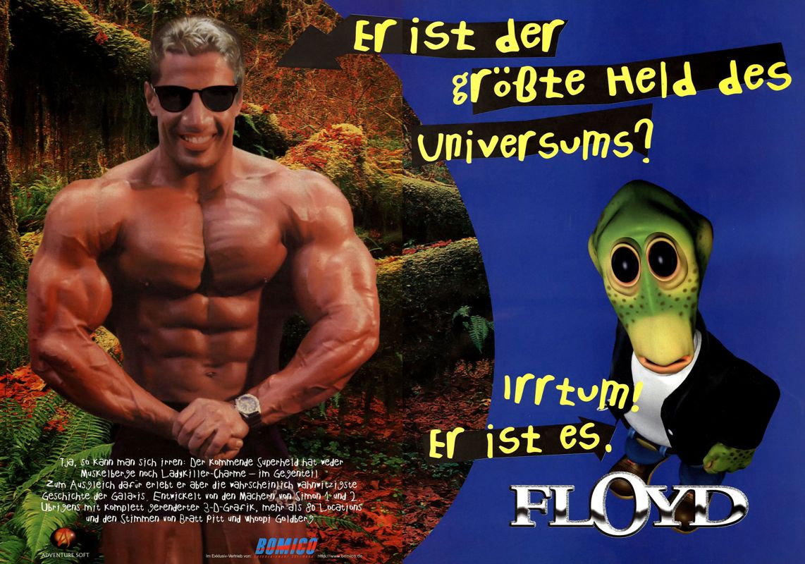 The Feeble Files Magazine Advertisement (Magazine Advertisements):<br> PC Games (Germany), Issue 10/1997