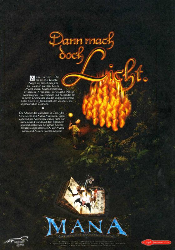 Magic & Mayhem Magazine Advertisement (Magazine Advertisements): PC Games (Germany), Issue 01/1999 Part 2