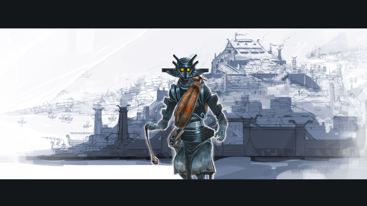 The Banner Saga Concept Art (Official gamepedia > Concept Art): Slinger (Dredge Fire Slinger)