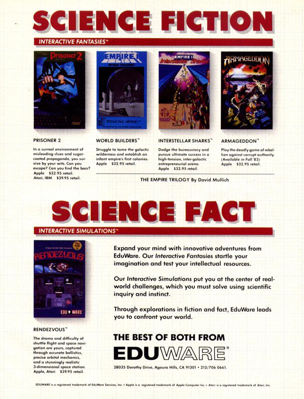 Prisoner 2 Magazine Advertisement (Magazine Advertisements): Softline (United States) Volume 2 Number 4 (May - June 1983)