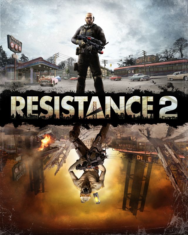 Resistance 2 Render (Resistance 2 Media Disc): Double Vision - R2 Artwork