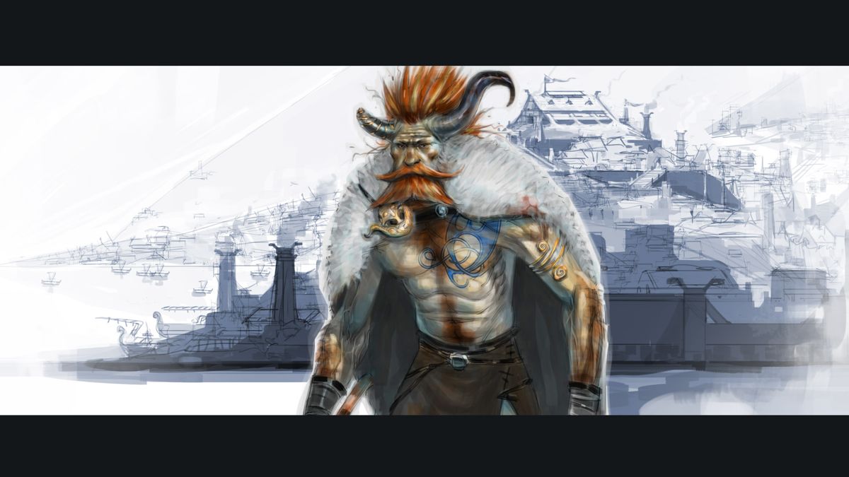 The Banner Saga Concept Art (Official gamepedia > Concept Art): Varl (Berserker)