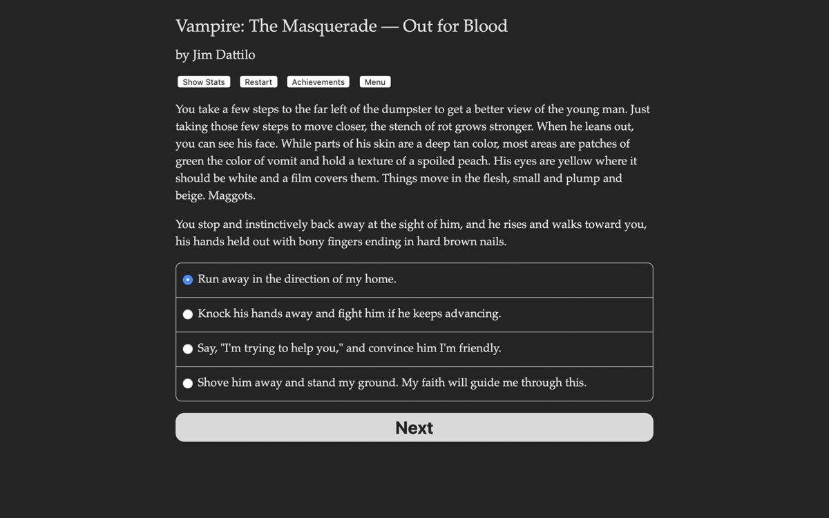 Vampire: The Masquerade - Out for Blood Screenshot (Steam)