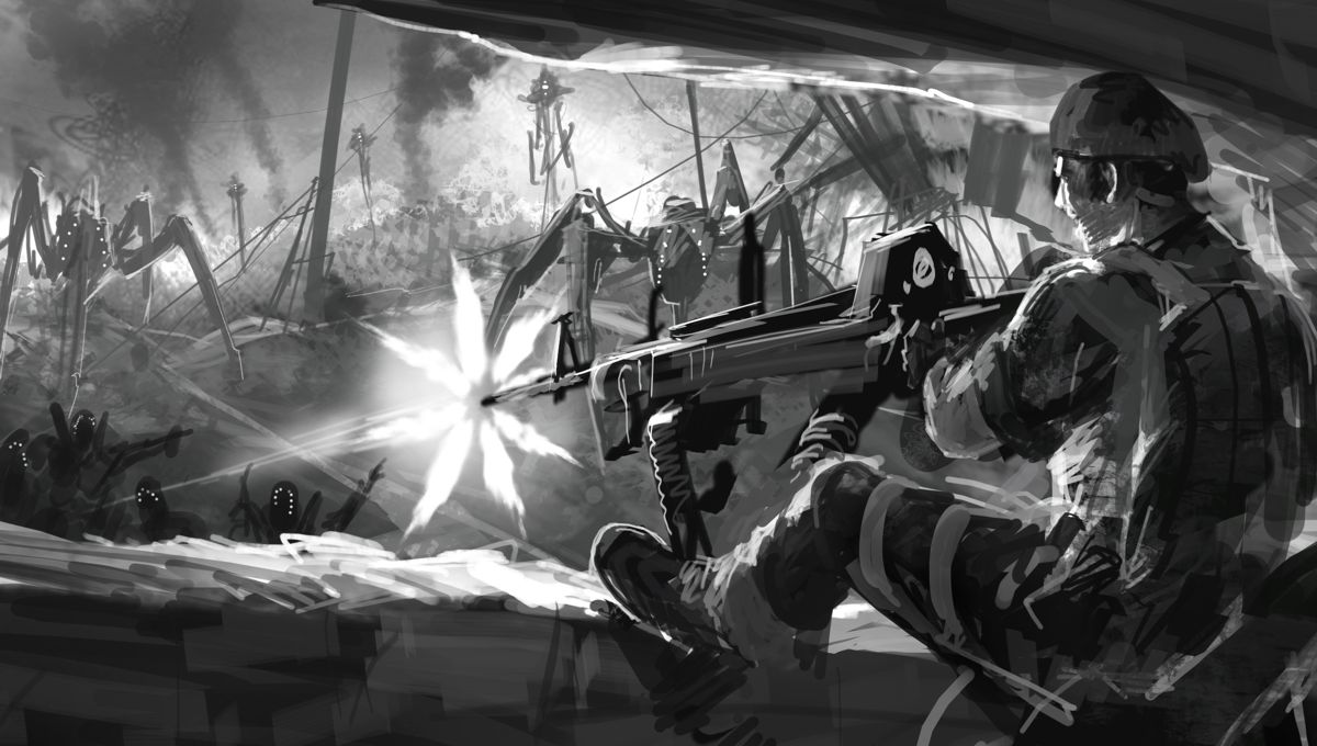 Resistance: Retribution Concept Art (Resistance: Retribution Media Materials disc): Luxembourg Fortress Onslaught