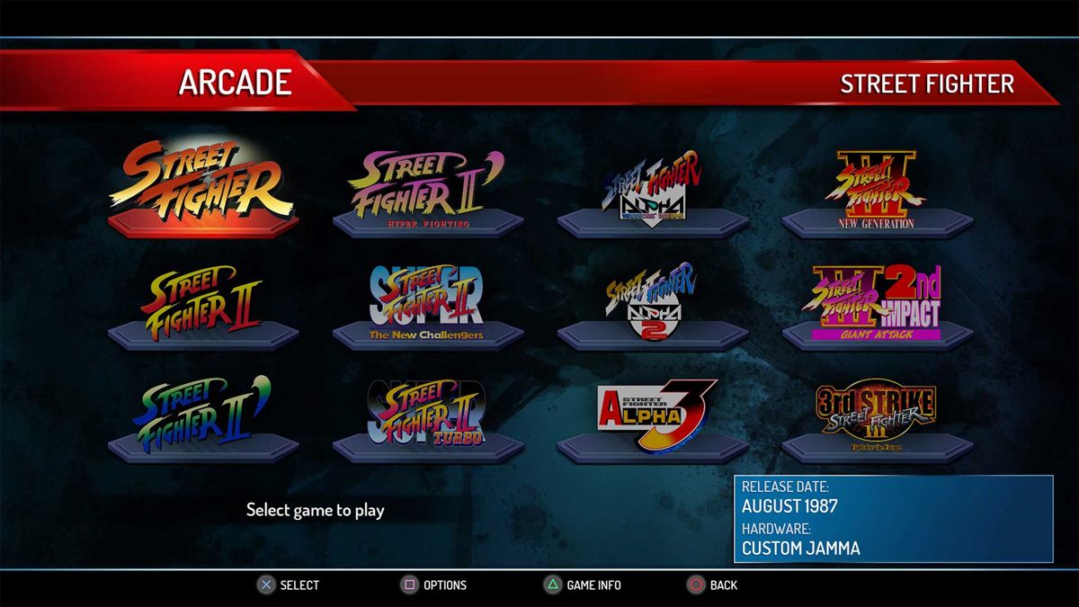 Street Fighter: 30th Anniversary Collection Screenshot (PlayStation Store)