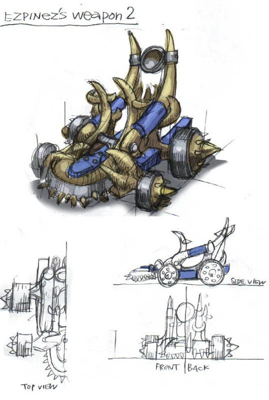Seven Kingdoms II: The Fryhtan Wars Concept Art (Seven Kingdoms II: The Fryhtan Wars Digital Press Kit): Frythan weapon2